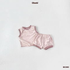 OBEBI - Bộ ba lỗ cotton hoạ tiết(66-110)
