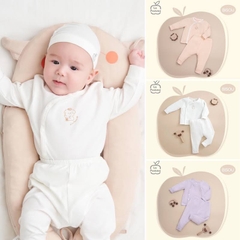 LA POMME Bộ dài tay cúc lệch Puppy(NB-3M)