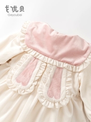 JS Body váy nhung kem nơ hồng LOLITA (73,80)