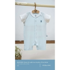 BUBABY - Body đùi ngắn tay cài giữa cổ tàu Molist(1-12M)