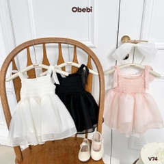 OBEBI - Váy 2 dây sinh nhật mùa hè OBEBI (73-120)
