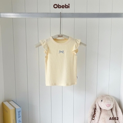 OBEBI - Áo thun cánh tiên thêu nơ OBEBI (73-120)