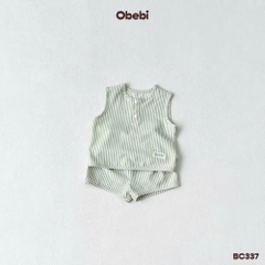 OBEBI - Bộ ba lỗ kẻ sọc mùa hè OBEBI (73-120)
