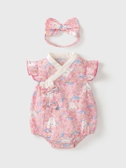 JS - Set body sườn xám thỏ hồng+turban(66-80)