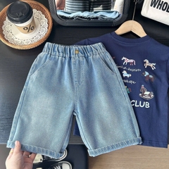 BK - Quần đùi bò thêu hình ngựa (100-150)