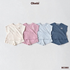 OBEBI - Bộ cộc trẻ em mùa hè tay rơi khỏe khoắn OBEBI (66-120)