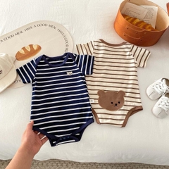 TMT- Bodysuit kẻ đính GẤU (66-90)