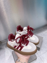 KB - Giày Samba trắng 3 sọc đỏ(26-36)