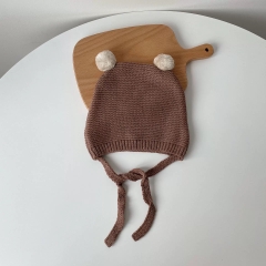 MIM - Mũ len quả bông cột dây(3M-2Y)