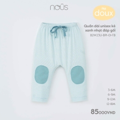 Nous Quần dài unisex kẻ xanh đáp gối(S3-12M