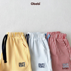 OBEBI - Quần đùi kẻ sọc đi biển OBEBI (73-120)