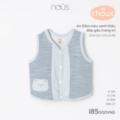 Nous Áo gile thêu(S6-18M)