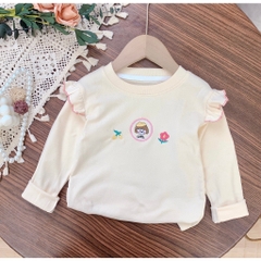 SA Áo nỉ cánh tiên thêu hình(90-130)