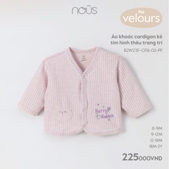 Nous Áo khoác cardigan thêu trang trí(S6-18M)