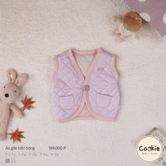 COOKIE Áo Gile chần bông cài giữa(6M-4Y)