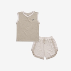 BUBABY - Bộ sát nách cổ V Siro (12M-5Y)