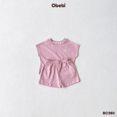 OBEBI - Bộ cộc trẻ em mùa hè tay rơi khỏe khoắn OBEBI (66-120)