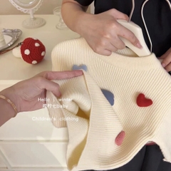 SA Set áo len nấm+chân váy dạ(7-13)