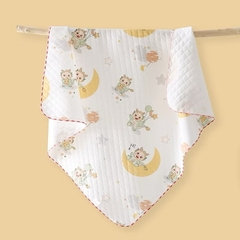 BS - Khăn ủ chần bông 3 lớp in hình 85x85cm
