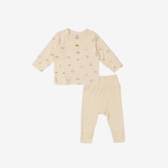 BUBABY - Bộ dài tay cài lệch BAMBUS ( NB-3M)