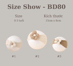 MIM - Băng đô thun gân đính hoa(Freesize)