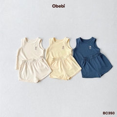 OBEBI - Bộ ba lỗ thêu cây dừa ngộ nghĩnh OBEBI (73-120)