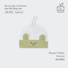 LA POMME Mũ sơ sinh hoạ tiết đáng yêu