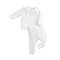 LA POMME Bộ dài tay cúc lệch Puppy(NB-3M)