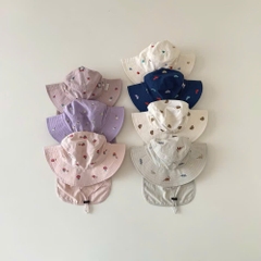 BW - Mũ bèo vành to chùm gáy có dây rút (2Y-5Y)