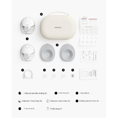 MOMCOZY - MÁY HÚT SỮA ĐIỆN ĐÔI RẢNH TAY KHÔNG DÂY M6 MOBILE STYLE