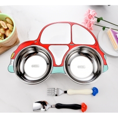 ROYAL CARE - SET KHAY ĂN 3 MÓN INOX Ô TÔ RC-2020-0805