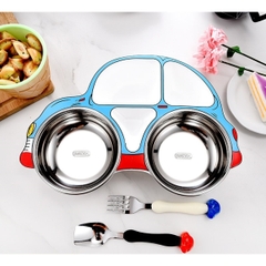 ROYAL CARE - SET KHAY ĂN 3 MÓN INOX Ô TÔ RC-2020-0805