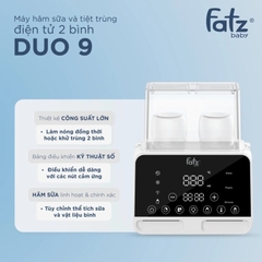 FATZ - MÁY HÂM SỮA TIỆT TRÙNG 2 BÌNH DUO 9 - FB3095KB
