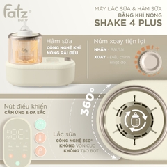 FATZ - MÁY LẮC VÀ HÂM SỮA BẰNG KHÍ NÓNG SHAKE 4 PLUS