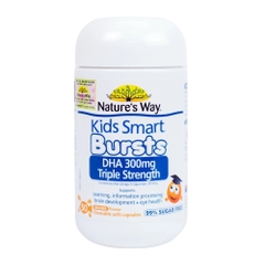 NATURE'S WAY - 1Y+DHA TỐT CHO NÃO VÀ MẮT KIDS SMART BURSTS 300MG TRIPLE STRENGTH