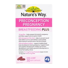 NATURE'S WAY - VITAMIN VÀ DHA CHO MẸ PRECONCEPTION PREGNANCY BREASTFEEDING PLUS