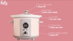 FATZ - NỒI NẤU CHẬM HẸN GIỜ 2.5L SLOW 4 - FB9125MT