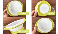 NUK - BÁT ĂN CHỐNG ĐỔ CÓ NẮP