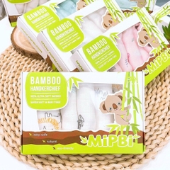 MIPBI - KHĂN SỮA 100% SỢI TRE CAO CẤP 3 LỚP (30X30CM) HM28