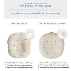 ROTOTO BEBE - GỐI CHỐNG TRÀO AIRMESH GỖ SỒI NGUYÊN KHỐI