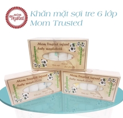MOMTRUSTED - SET 6 KHĂN MẶT SỢI TRE 6 LỚP