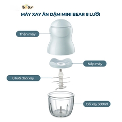 BEAR - MÁY XAY 8 LƯỠI GR-B03V8