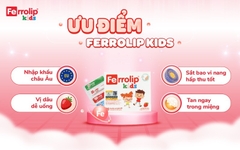 FERROLIP - 1Y+SẮT GÓI HỮU CƠ KIDS