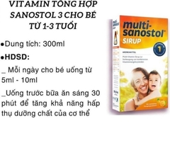 SANOSTOL - VITAMIN TỔNG HỢP