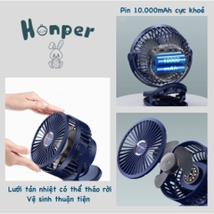 HONPER - QUẠT TÍCH ĐIỆN 10000MAH