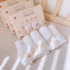 MONONA - SET 5 KHĂN SỮA SỢI TRE 30*30