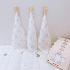 MONONA - SET 3 KHĂN SỮA 6 LỚP HỌA TIẾT
