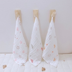 MONONA - SET 3 KHĂN SỮA 6 LỚP HỌA TIẾT