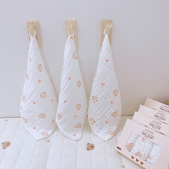 MONONA - SET 3 KHĂN SỮA 6 LỚP HỌA TIẾT