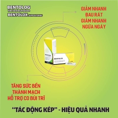 BENTOLOX - VIÊN ĐẶT GIẢM TRĨ VÀ BẢO VỆ NIÊM MẠC TRỰC TRÀNG